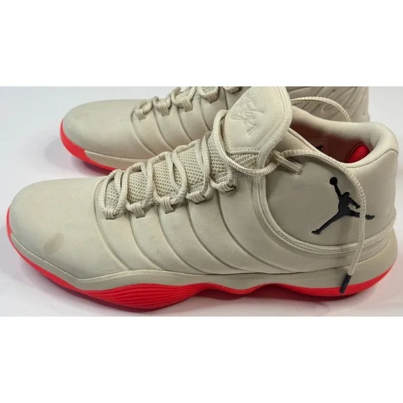 Nike Air Jordan Super Fly 2017 921203-104 Sail Infrared 23 B-Ball Shoes Size‎ 14